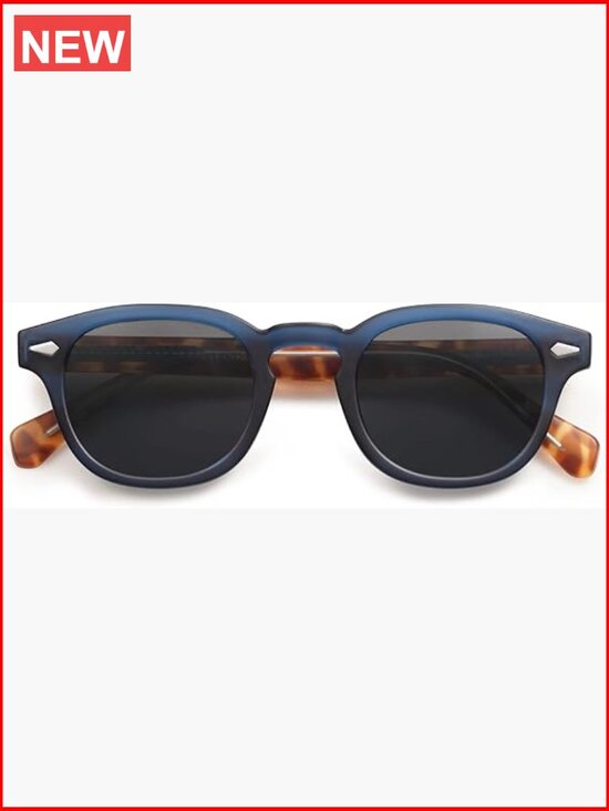 Retro Small Round Sunglasses with UV400 Protection Spring Hinges main image 7